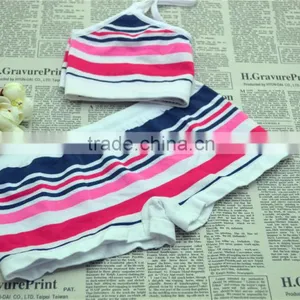 Girls Crop Top & Boxer Shorts Kids Seamless Underwear thumbnail-1