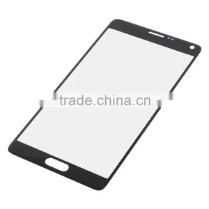 10PCS/LOT Replacement Front Touch Screen Glass Lens For Samsung Galaxy Note 4 N9100 Black White Color thumbnail-2
