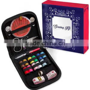 12.5*11.5*2.5 Stainless Steel/ Plastic/ Pu/metal Sewing Kit in Zipper Pouch thumbnail-3
