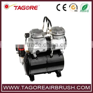Tagore TG230T Air Airbrush Compressor 2 Cylinder 6 Bar With Tank Quality Choice thumbnail-1