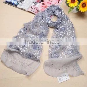 Fashion Silk Chiffon Scarf for Women thumbnail-1