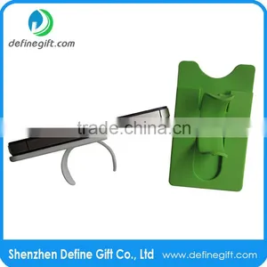 Multifunction Smart Phone Silicone Wallet Card Headphone Holder With Kickstand thumbnail-5