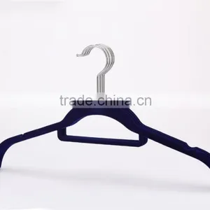 Flocked Plastic Short Clothes Hanger thumbnail-1
