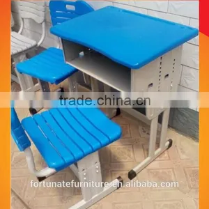 Cheap Adjustable School Single Seater Desk and Chair thumbnail-1