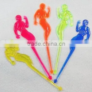 Body-building Exercise Swizzle Stick / Muddler / Plastic Body-building Exercise Stirrer / Drink Stirrer thumbnail-1