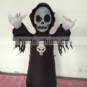 Halloween Grim Reaper Inflatable Party Prop Holiday Yard Decor Collectibles Gift Quality Choice thumbnail-1
