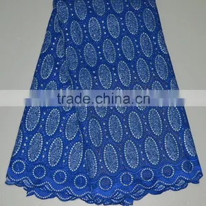2015 Elegant African Swiss Voile Cotton Lace African Big Lace Fabrics for Evening Dress Lace thumbnail-2
