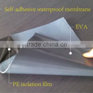 CE Listed Self Adhesive Bitumen Waterproof Membrane/ HDPE Sheet / Roofing Felt/ Roof Material thumbnail-2