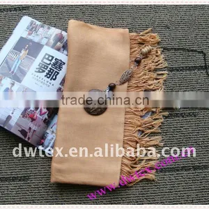 Solid Fashion Arabian Pashmina Scarf thumbnail-1