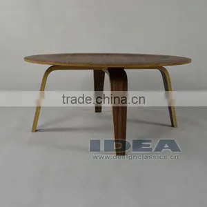 Replica Charles Plywood Coffee Table - Walnut thumbnail-3