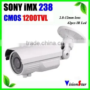 Sony IMX238 CMOS 1200TVL CCTV Camera WDR Function OSD Menu 42pcs IR LED Weatherproof Security Camera thumbnail-1