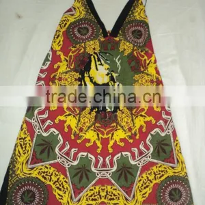 Rasta Colour Printed Ladies Tops for Summer From India thumbnail-1