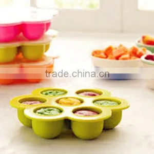 Homemade Popular 100% Food Grade Durable Silicone Baby Food Container thumbnail-6