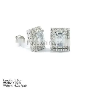 [SZH-1208] 925 Silver Jewelry Set With CZ Stones, Micro Pave Setting, Wedding Jewelry Sets. thumbnail-2