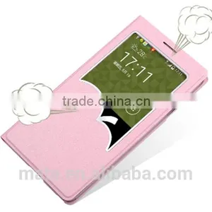 View Window Flip Leather Case With PC Cover For Samsung thumbnail-5