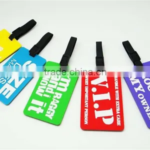 Airline Travel Parcel Tracking Bag Soft PVC Luggage Tag Hang Tag thumbnail-5