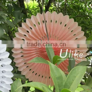 Popular Tissue Paper Fans Ceiling Decoration For Parties Party Decoration For Kids thumbnail-1