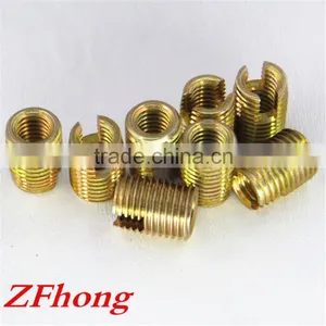 Carbon Steel Wiht Yellow Zinc 302 Type Slotted Self Tapping Thread Insert m2 M2.5 m3 m4 m5 m6 m8 M10 M12 M14 M16 thumbnail-3