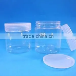 Clear Plastic Cosmetic Jars , PET Jar for Cream Packaging , 60g , 100g Jar With Caps thumbnail-1
