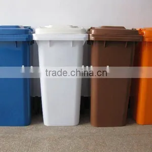 120L Outdoor Standing Plastic Waste Bin thumbnail-1