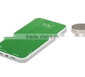 Ultra Thin 9mm Dual USB Power Bank, Made Of Brushed Antifignerpint Aluminum Alloy thumbnail-1