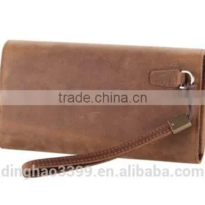 Hot Sale Fashion Wallet Vintage Real Leather Wallet Men's Phone Case Wallet thumbnail-3