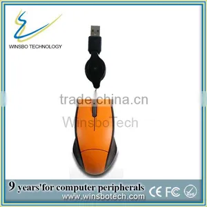 2014 Fashion Style and 3D Mini Wired Optical Mouse/Simple Mouse/Ergonomic Mouse thumbnail-1