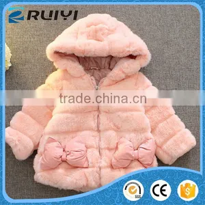 Girls Fur Coat Chinchilla Fur Coat Pink thumbnail-1