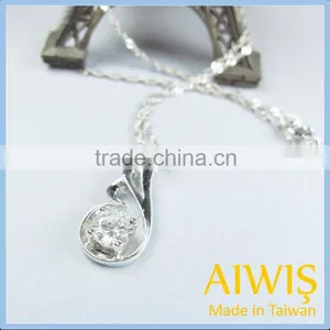 New Design High Quality 925 Silver Angel Wings Pendant Necklace Gifts thumbnail-2