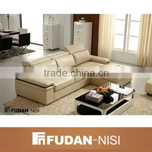 Corner Sofa Bed With Storage FM175 L Shape Leather Adjustable Headrest Sofa thumbnail-1