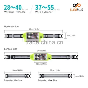 Luckiplus Running Belt Waist Pack,Sweatproof Reflective Belt Waist Bag for IPhone 6S/PLUS Transparent Touch Screen Window Green thumbnail-2