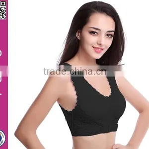 Wholesale Factory Price New Arrivial Padded Sexy Seamless Yoga Sport Bra thumbnail-3