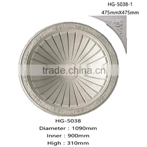 High Density Quality Factory Price pu Polyurethane Lamp Holder/pu Foam Ceiling Moulding/medallion thumbnail-1