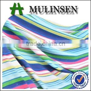 Shaoxing Mulinsen Viscose Rainbow Stripe Knitted Fabric thumbnail-1