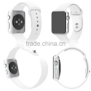 Watch Sport Band 38mm/42mm Rubber Strap Bracelet Fitness Replacement Wrist With Aluminum Connector Adjustment Length For Iwatch thumbnail-1