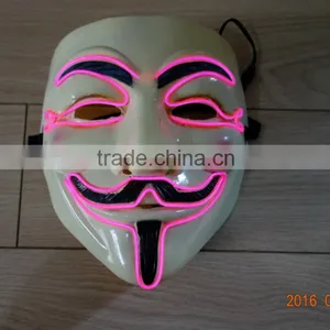 EL Wire V For Vendetta Mask / V for Vendetta el Wire Mask / Vendetta el Wire Mask thumbnail-5