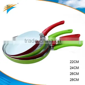 22cm 24cm 26cm 28cm Ceramic Coating Aluminum Pressed Frying Pan thumbnail-1