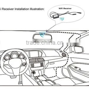 4.3inch Non Interference Touch Panel Wifi Car Dvr Bluetooth Mirror With Gps Reversing Camera thumbnail-3