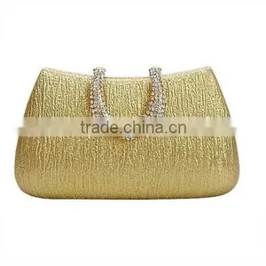White Metal Frame Evening PU Clutch Bag thumbnail-5