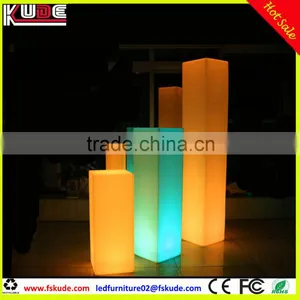 Wedding Decoration RGB Led Light Columns/plastic Square Decorative Lighted Columns for Weddings on Sale thumbnail-3