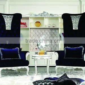 Royal Luxury European Style Bedroom/Living Room Furniture Sets Lounge Chairs, Small Tea Table thumbnail-1