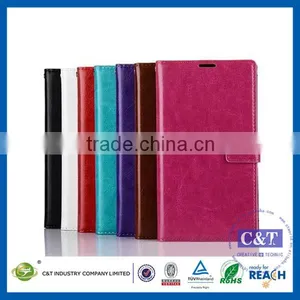 C&T Genuine Leather Stand Case for Sony T2 Ultra D5303 D5306 / Ultra Dual D5322 thumbnail-3