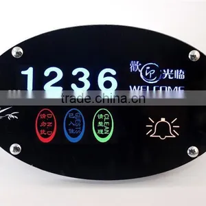 New Design OEM&ODM Fashion Electronic Hotel Room House Name Plates Glass With Great Price thumbnail-5
