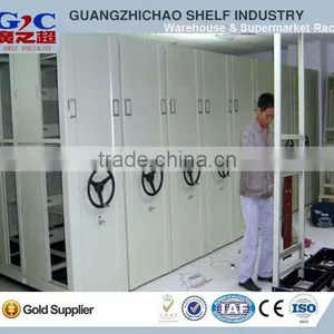 Manual Mobile Filing Cabinet Metal Book Shelving System thumbnail-3