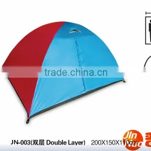 2 Person Double Layer Polyester Fabric Camping Tent thumbnail-4