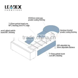 New Design MDF Luxury Wood Office Table Executive Ceo Desk Office Desk Import From China thumbnail-6