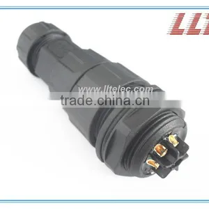6 Poles 20A Female Panel Mount Socket With Male Cable Connector thumbnail-5