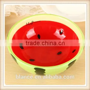 Large Ceramic Soup Bowl With Fruit Painting in Fruit Shape thumbnail-2