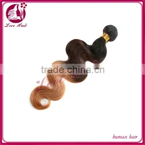 Wholesale Stocking 8"-26" 3 Tone Color Cheap Ombre Hair Extension thumbnail-1