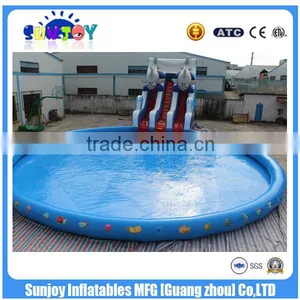 High Quality Metal Frame Inflatable Swimming Pool Hire for Sale thumbnail-1